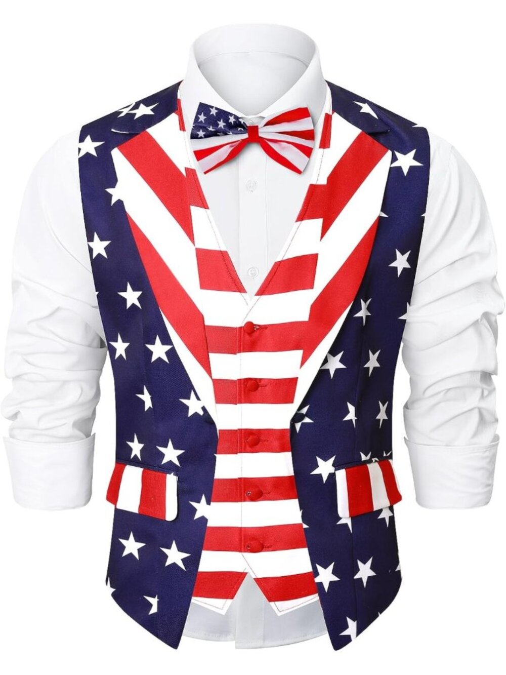 Stylish Men's 2-Piece Festival Suit Vest Set with Bowtie - Perfect for Events!
